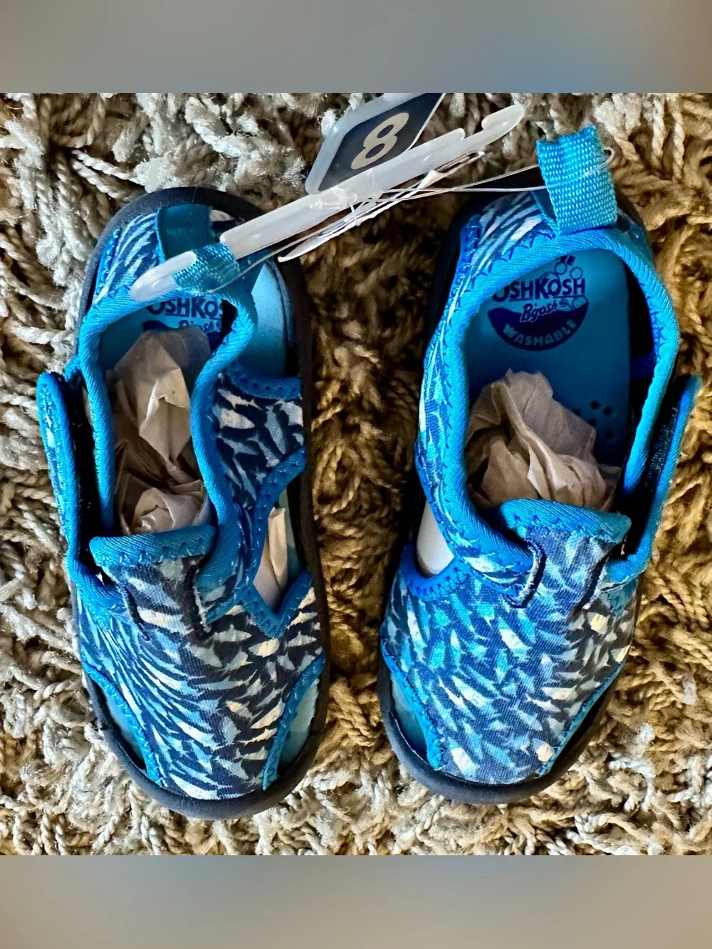OshKosh B'gosh Blue Patterned Kids Water Sandals